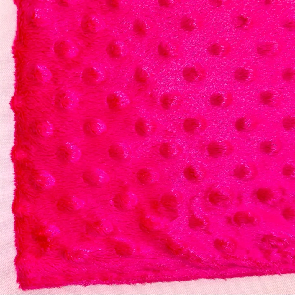 Hot Pink Pet Velour Sling Carrier Knapsack Blanket Reversible Black Faux Fur - Picture 6 of 13